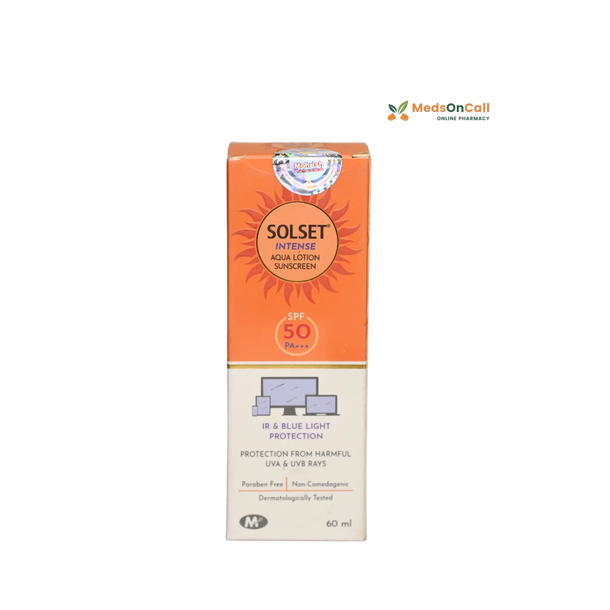 Solset Intense Aqua Lotion Sunscreen SPF 50 PA+++ | (60 ML)