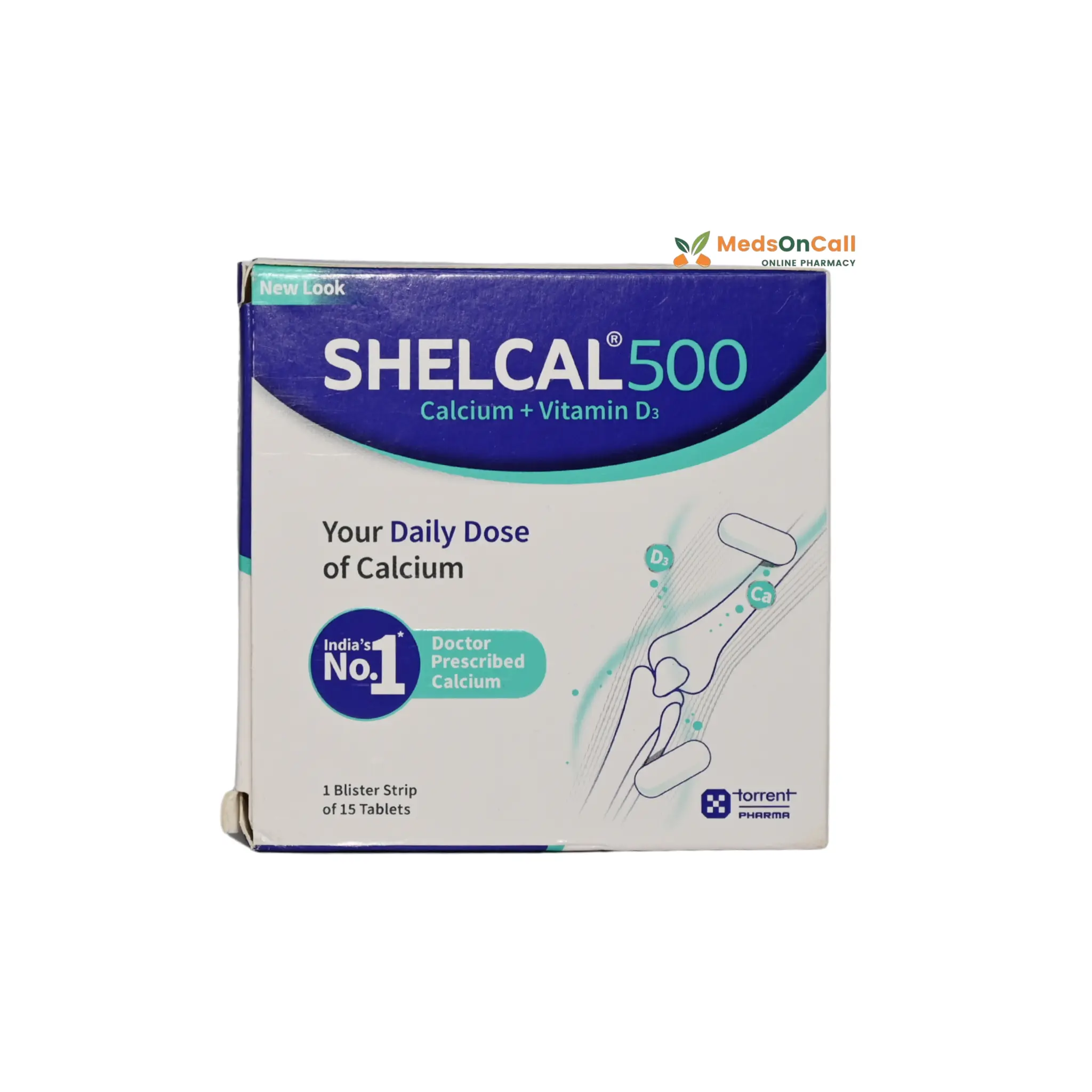 Shelcal 500 mg | (15 Tablets)