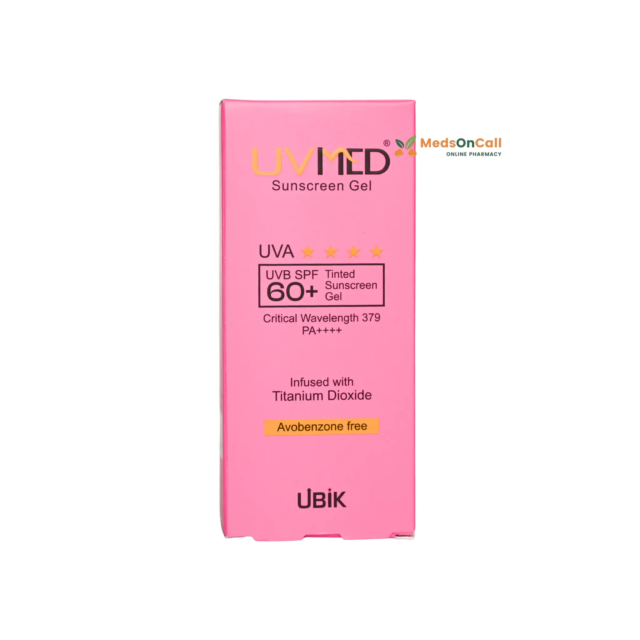 Uvmed Tinted Sunscreen Gel SPF 60+ PA++++ 50 GM | (50 ML)