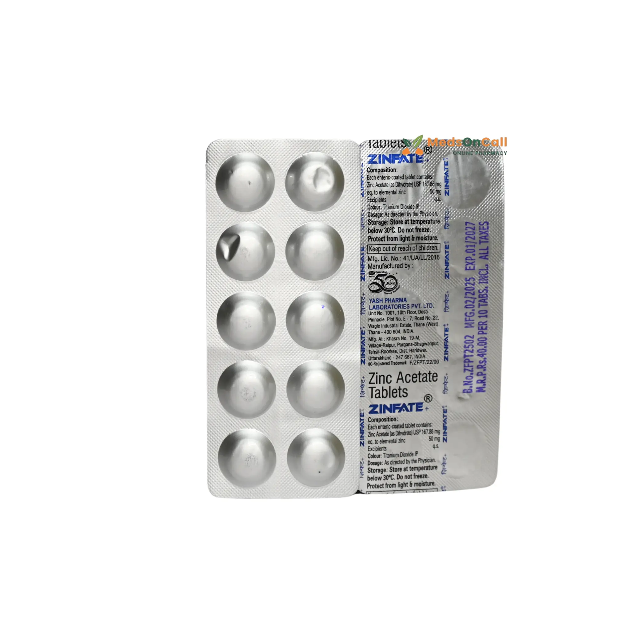 Zinfate Tablet 10's | (10 Tablets) - Image 5