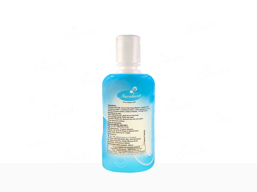 Aquaderm Face & Body Wash | (200 ML) - Image 2