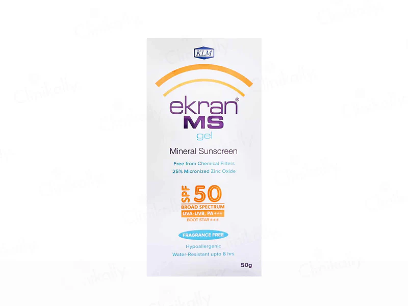 Ekran MS Mineral Sunscreen Gel SPF 50 PA+++ | (50 GM)