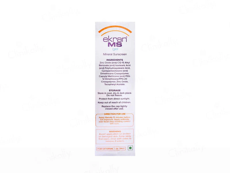 Ekran MS Mineral Sunscreen Gel SPF 50 PA+++ | (50 GM) - Image 3