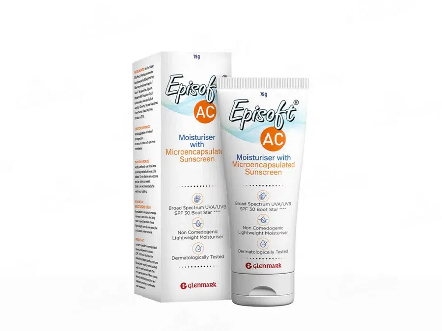 Episoft AC Moisturiser with Sunscreen SPF 30 | (75 GM)