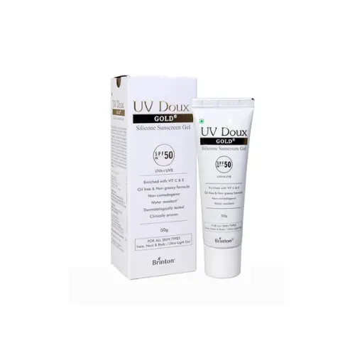 Uv Doux Gold Silicone Sunscreen Gel Spf 50