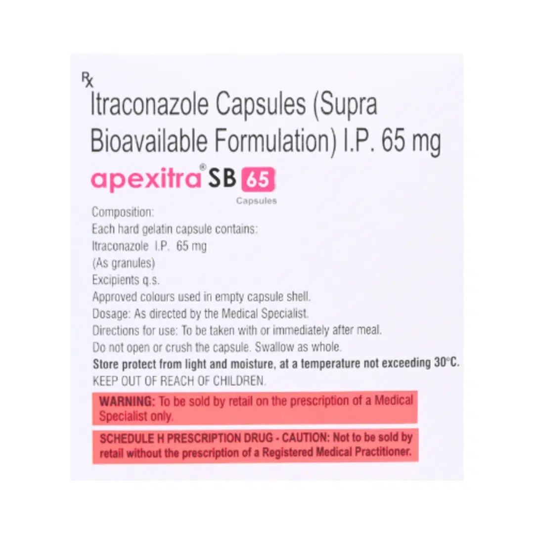 Apexitra SB 65 mg Capsule | (10 Cap) - Image 2