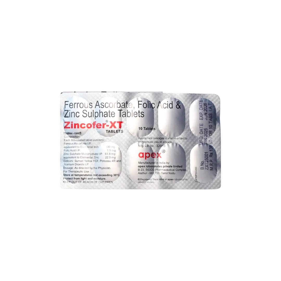 Zincofer-XT Tablet | (10 Tab) - Image 3
