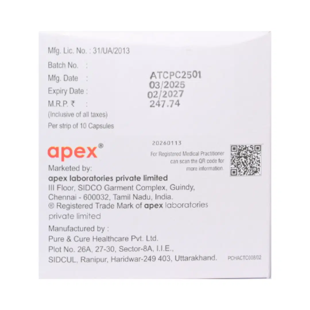 Apexitra 200 mg Capsule | (10 Capsules) - Image 3