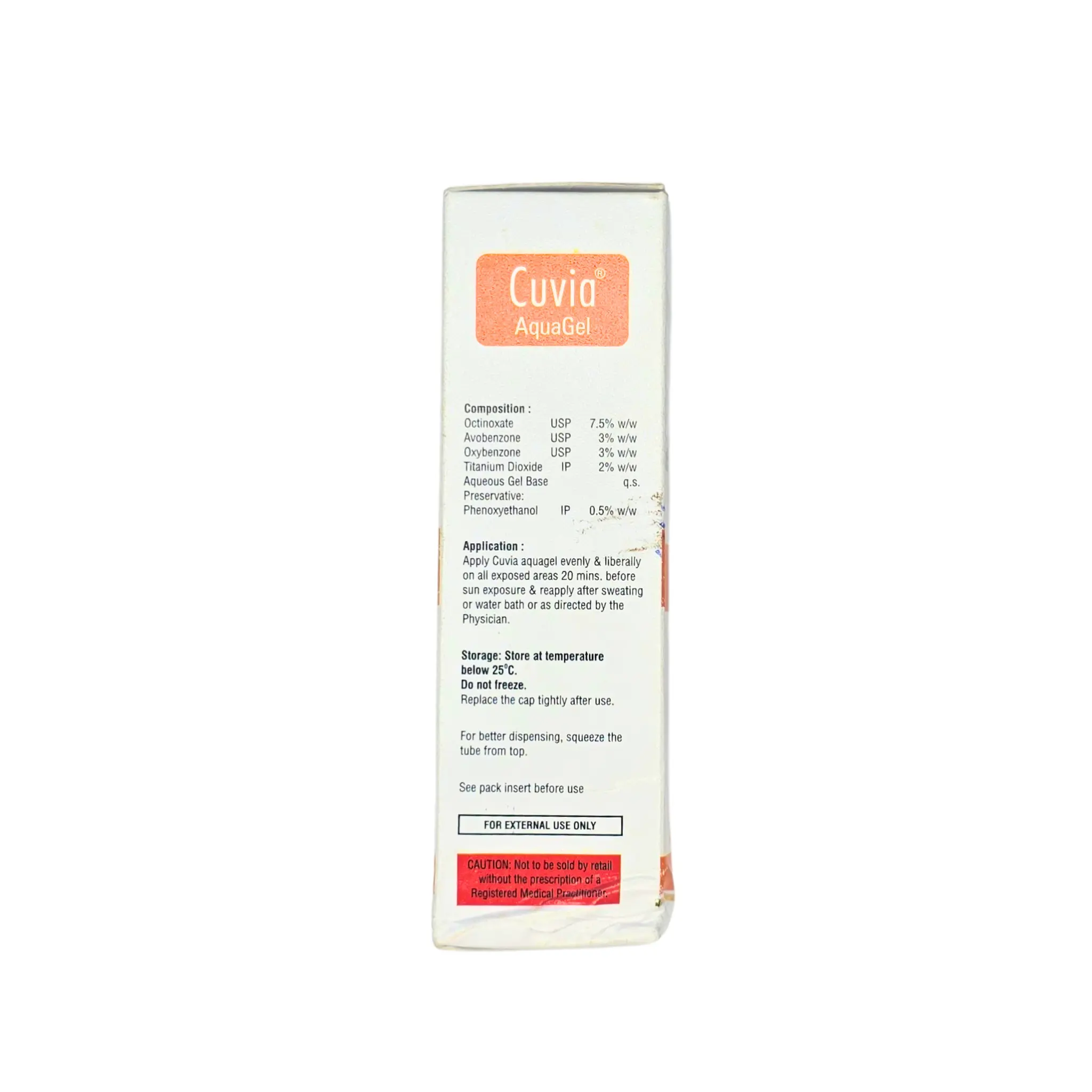 Cuvia AquaGel Sunscreen Gel SPF 30 | (50 GM) - Image 2